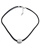 Lotus Срібне кольє з кристалами Swarovski, 1798389