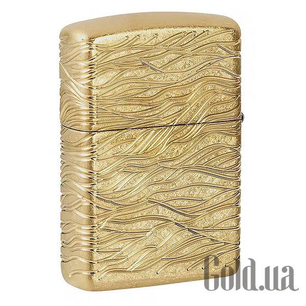 Zippo Зажигалка Armor® 360° MultiCut Tumbled Brass Luxury Waves 46273 46273 – изображение 6