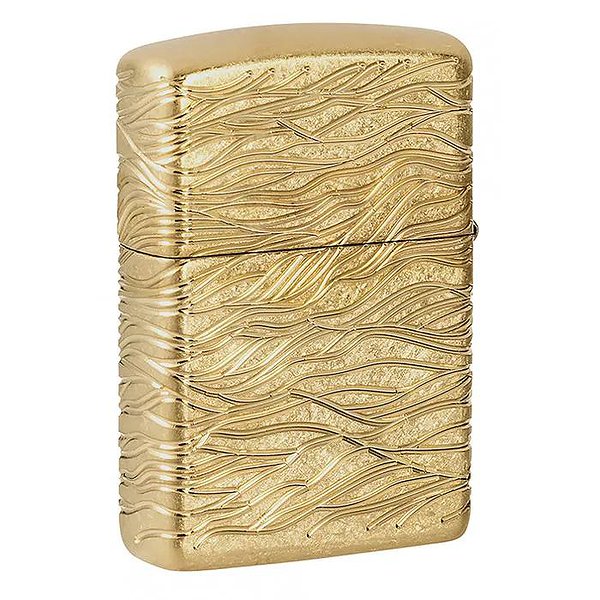 Zippo Зажигалка Armor® 360° MultiCut Tumbled Brass Luxury Waves 46273 46273 – изображение 6