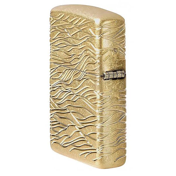Zippo Зажигалка Armor® 360° MultiCut Tumbled Brass Luxury Waves 46273 46273 – изображение 8
