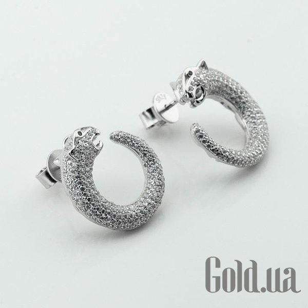 Серебряные серьги с куб. циркониями DIA3202878