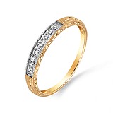 Женское золотое кольцо с куб.циркониями, 1513974