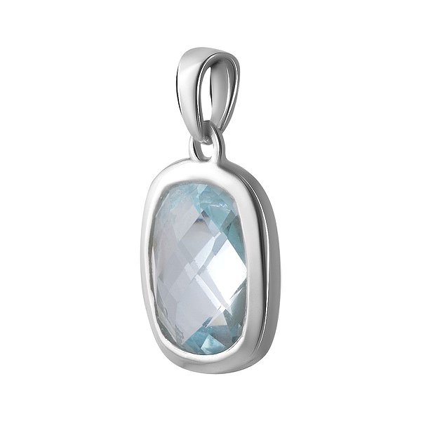 Серебряный кулон с топазом 2049661 – изображение 2