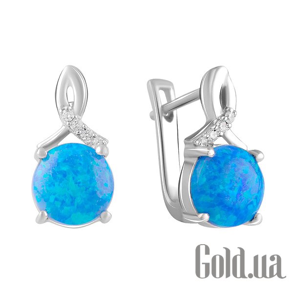 

Серьги Fresh Jewelry, Серебряные серьги с куб. циркониями и опалами