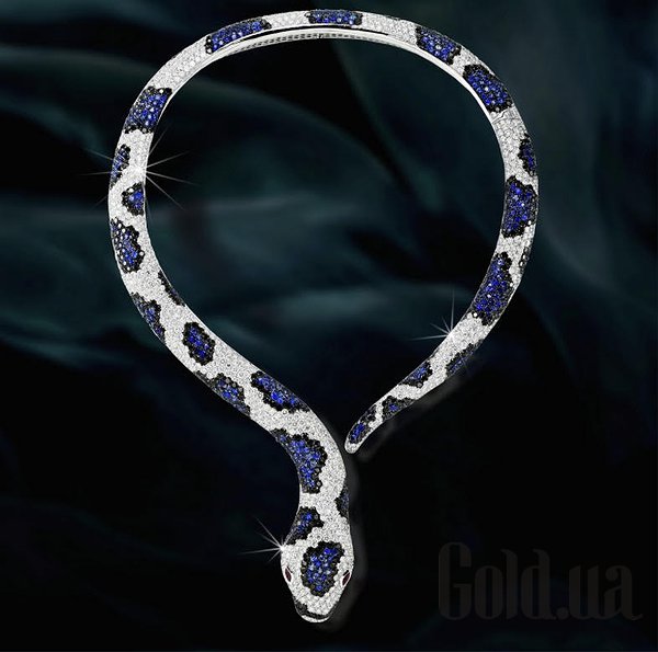 

Колье Soul Diamonds, Золотое колье с бриллиантами, сапфирами и рубинами