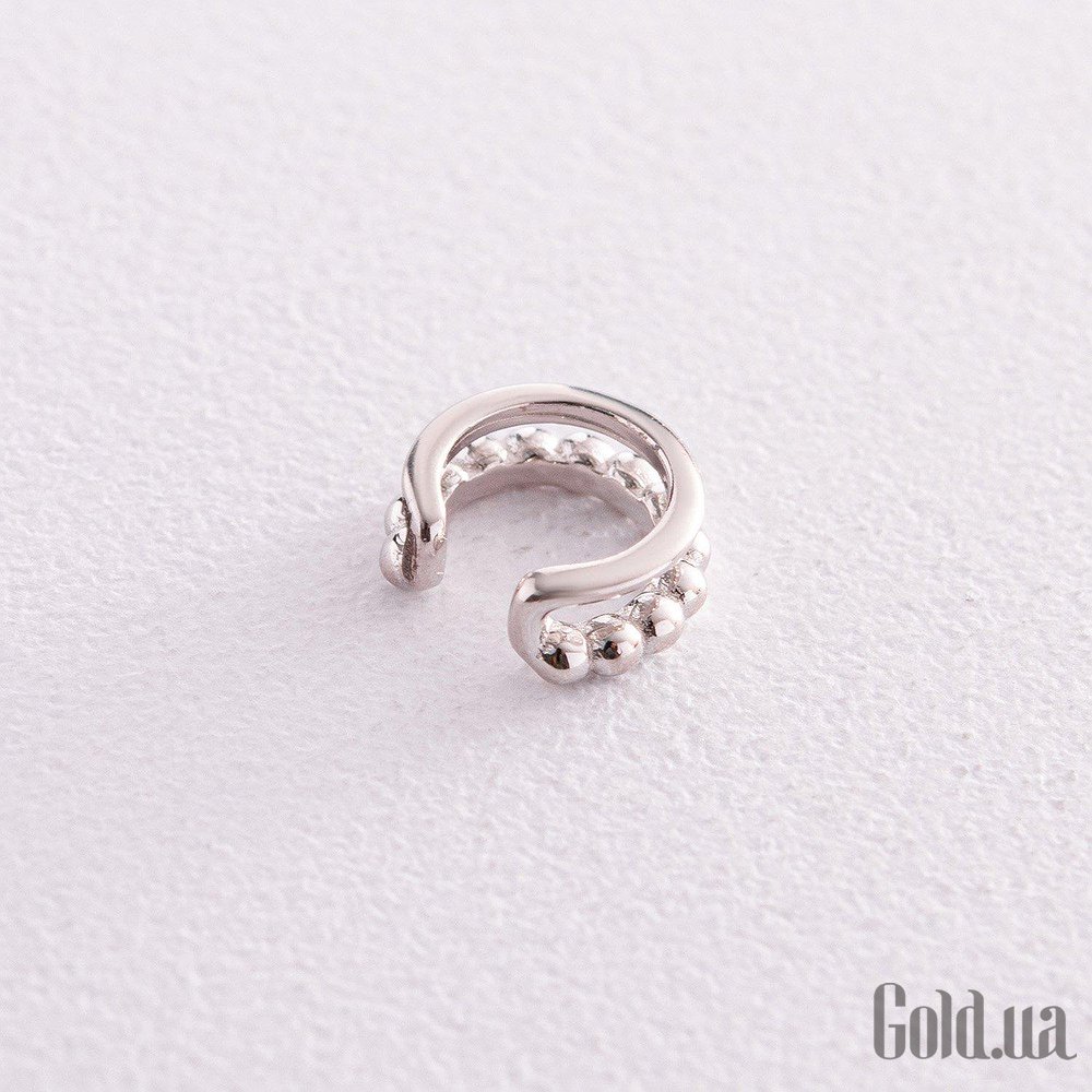 Серебряная одиночная каффа onx123256 – изображение 2