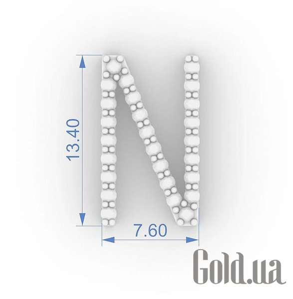 Золотий кулон з ланцюжком з діамантами lun133631121b – зображення 2