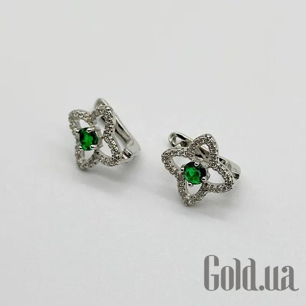 

Серьги Silvex925, Серебряные серьги с куб. циркониями