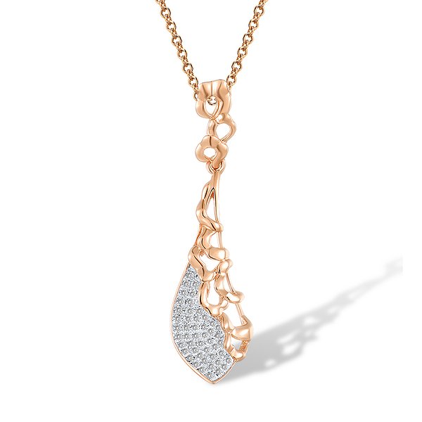 Золотой кулон с бриллиантами