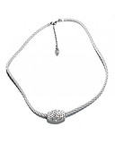 Lotus Срібне кольє з кристалами Swarovski, 1798390