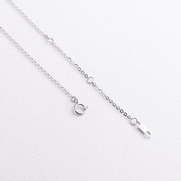 Серебряное колье с муасанитами onx181383 – изображение 4