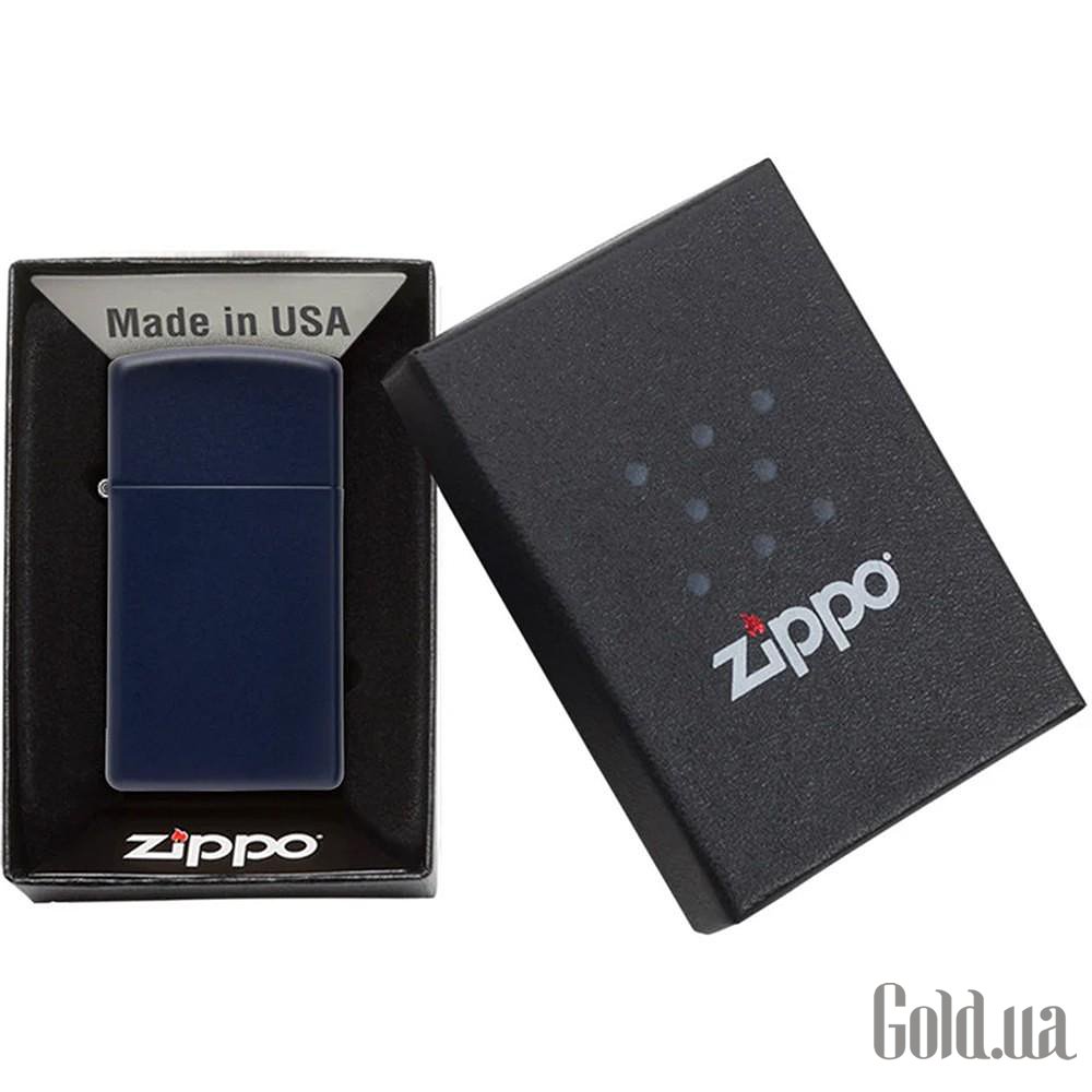 Zippo Зажигалка Slim Navy Blue Matte 1639 1639 – изображение 4