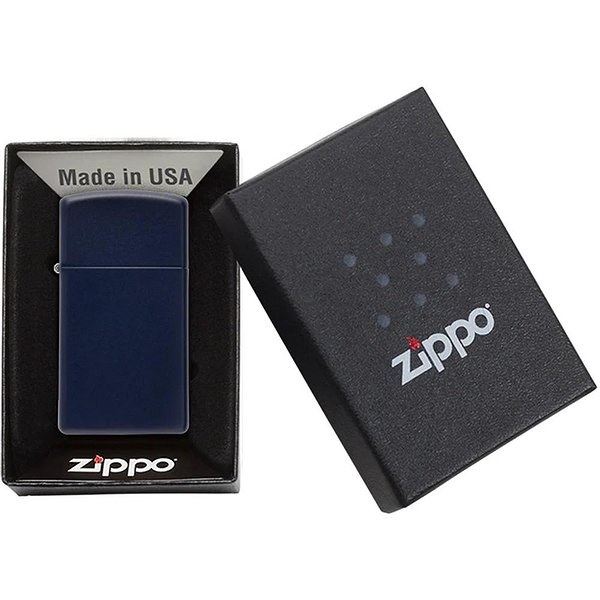 Zippo Зажигалка Slim Navy Blue Matte 1639 1639 – изображение 4