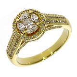 Золотое кольцо с бриллиантами, 820726
