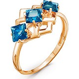 Женское золотое кольцо с топазами, 1554423