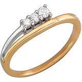 Женское золотое кольцо с бриллиантами, 1604599