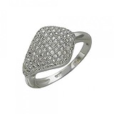 Женское серебряное кольцо с куб. циркониями, 1620471