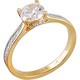 Золотое кольцо с бриллиантами, 1625335