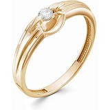 Золотое кольцо с бриллиантом, 1630711