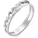 Женское серебряное кольцо с куб. цирконием, 1645047