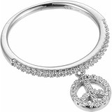 Женское серебряное кольцо с куб. циркониями, 1668855