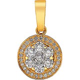 Золотой кулон с бриллиантами, 1675767