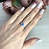 Женское серебряное кольцо с куб. циркониями и опалом - фото 2