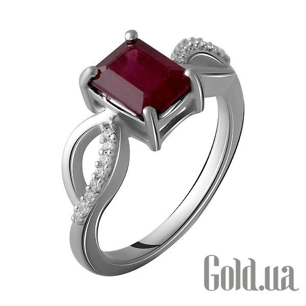 

Женские кольца Fresh Jewelry, Женское серебряное кольцо с куб. циркониями и рубином, 17.5