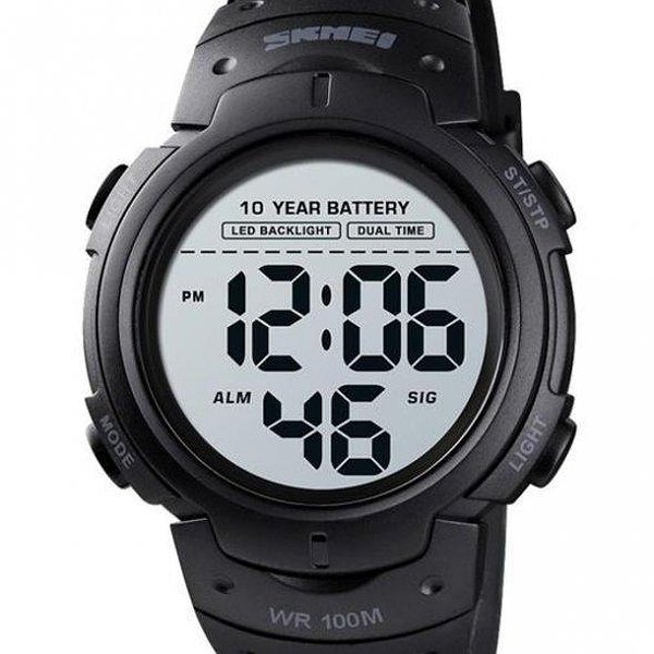 Skmei Мужские часы Neon 10 Bar Black 2936