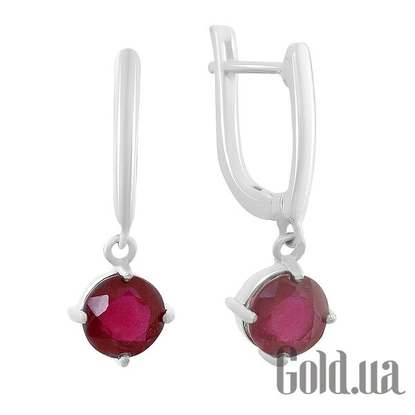 

Серьги с подвесками Fresh Jewelry, Серебряные серьги с рубинами