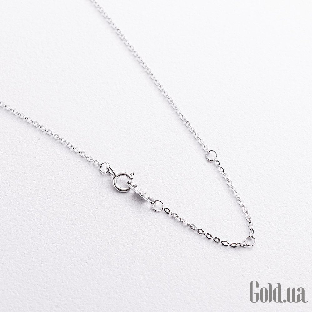 Серебряное колье с муасанитами onx181384 – изображение 3