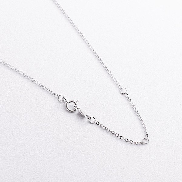 Серебряное колье с муасанитами onx181384 – изображение 3