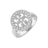 Женское серебряное кольцо с куб. циркониями, 1546232