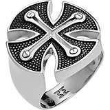 Мужское серебряное кольцо с эмалью, 1554424