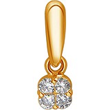 Золотой кулон с бриллиантами, 1616376