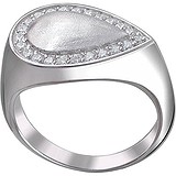 Женское серебряное кольцо с куб. циркониями, 1619704