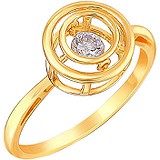 Золотое кольцо с куб. цирконием, 1655800