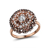 Женское золотое кольцо с бриллиантами, 1719544