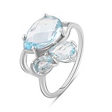 Женское серебряное кольцо с топазами, 1758968