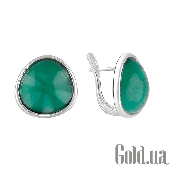 

Серьги Fresh Jewelry, Серебряные серьги с кошачьим глазом