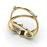Женское золотое кольцо с бриллиантами, 1768952