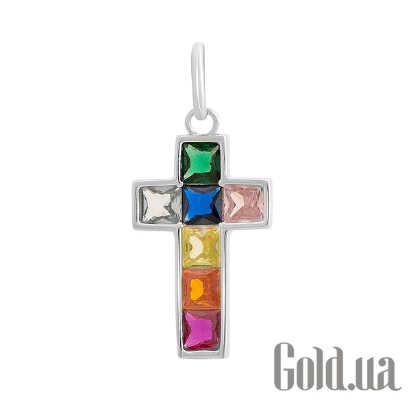 

Кулон-крестик Fresh Jewelry, Серебряный кулон с куб. циркониями