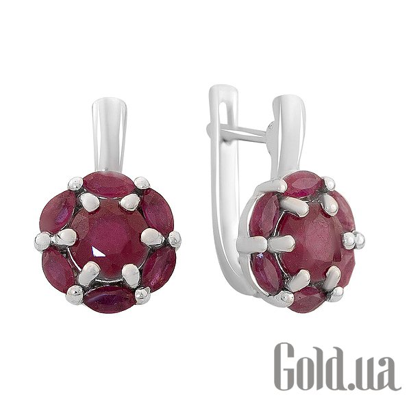 

Серьги Fresh Jewelry, Серебряные серьги с рубинами