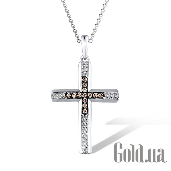 

Кулон-крестик Lurie Jewelry, Золотой кулон с бриллиантами