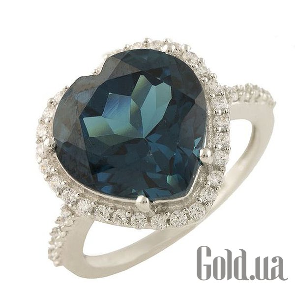

Кольцо Fresh Jewelry, Серебряное кольцо с топазом и куб. циркониями, 17