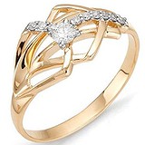 Женское золотое кольцо с бриллиантами, 1554937