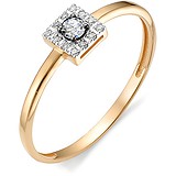 Золотое кольцо с бриллиантами, 1602809