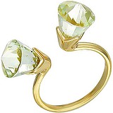Женское золотое кольцо с празиолитами, 1604857
