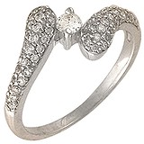 Женское золотое кольцо с бриллиантами, 1605113