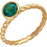 Женское золотое кольцо с куб. цирконием, 1615609